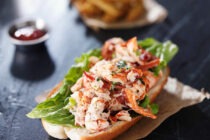 Lobster Roll from one of the Boothbay Harbor Restaurants